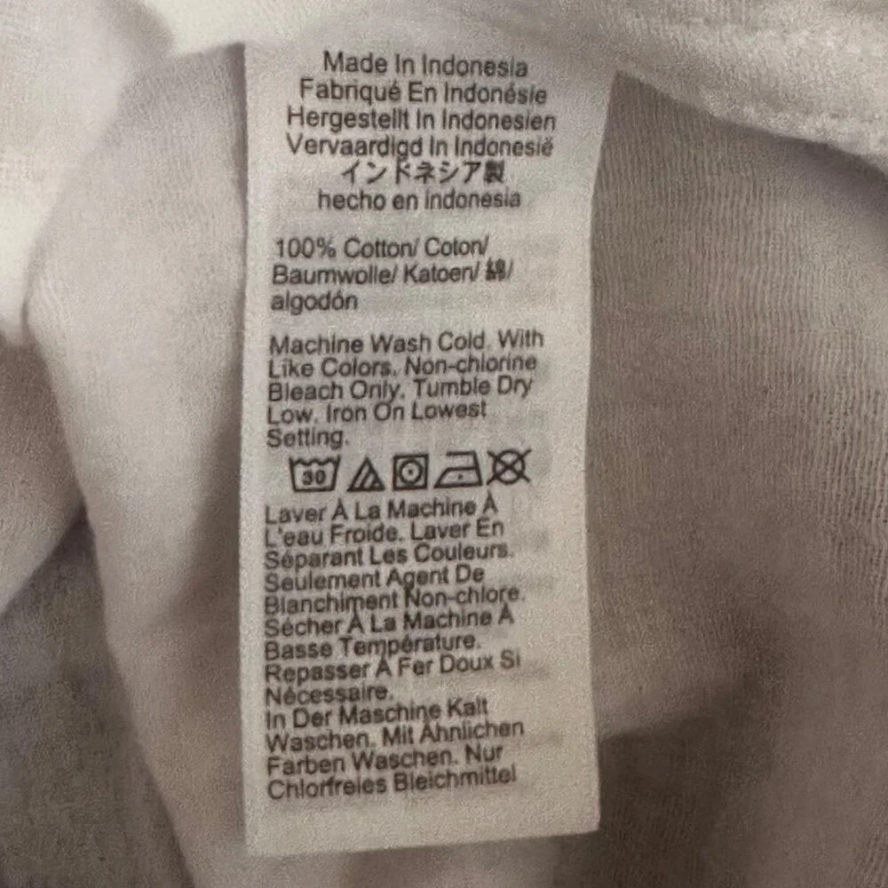 J.CREW Womens Classic Shirt Sz PS Garcon in cotton-Linen Gauze Botton-up Casual - Picture 5 of 12